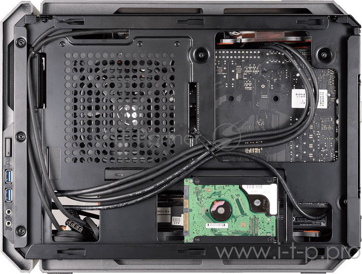 Корпус Cougar QBX Корпус QBX, без БП, чёрный, Mini-ITX