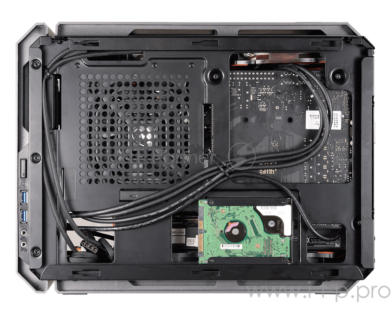 Корпус Cougar QBX Корпус QBX, без БП, чёрный, Mini-ITX