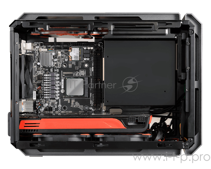 Корпус Cougar QBX Корпус QBX, без БП, чёрный, Mini-ITX