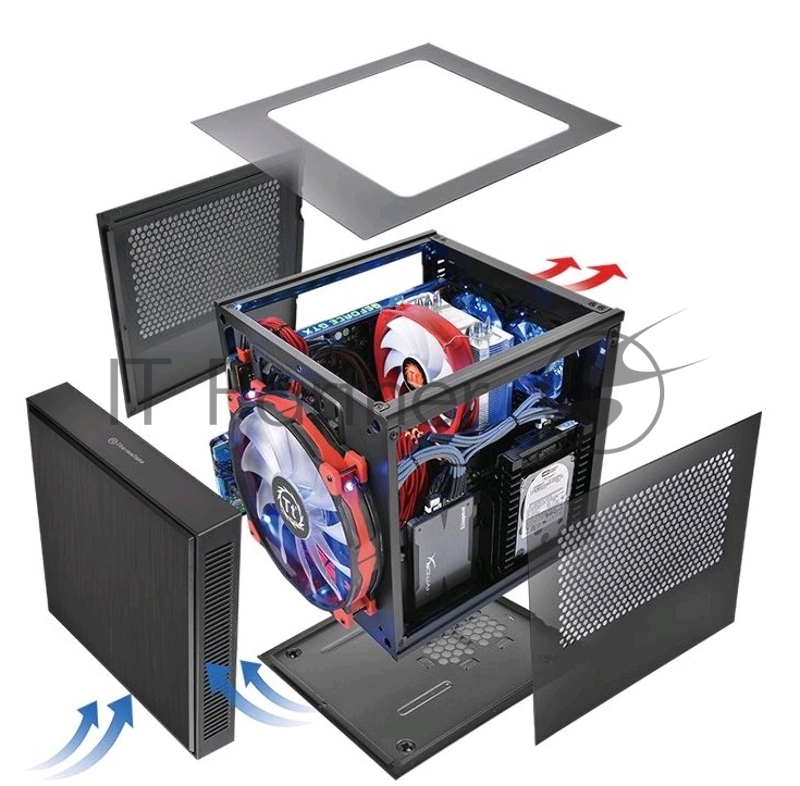 Корпус Case Tt Suppressor F1 CA-1E6-00S1WN-00 miniITX / no PSU