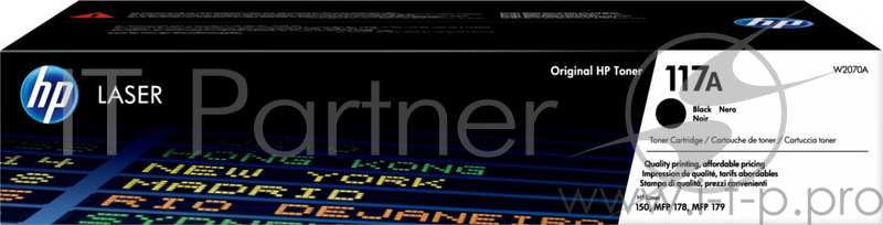 Тонер-картридж HP 117A Black Original Laser Toner Cartridge