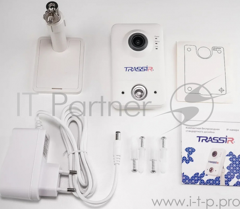 Видеокамера IP Trassir TR-D7111IR1W 3.6-3.6мм цветная корп.:белый