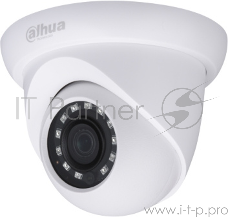 Камера видеонаблюдения Dahua DH-HAC-HDW1200SLP-0280B 2.8-2.8мм HD СVI цветная корп.:белый