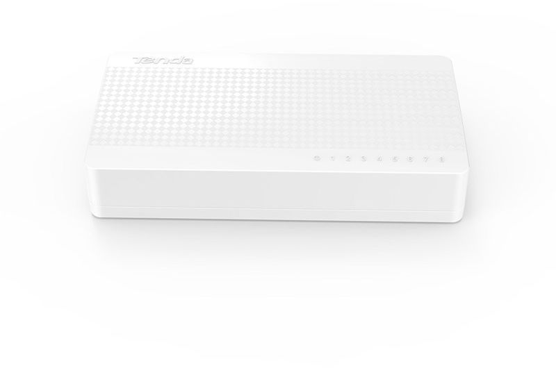 Сетевое оборудование TENDA S108 коммутатор компактный - 8 х 10/100Мбит/с, пластиковый корпус, внешний БП