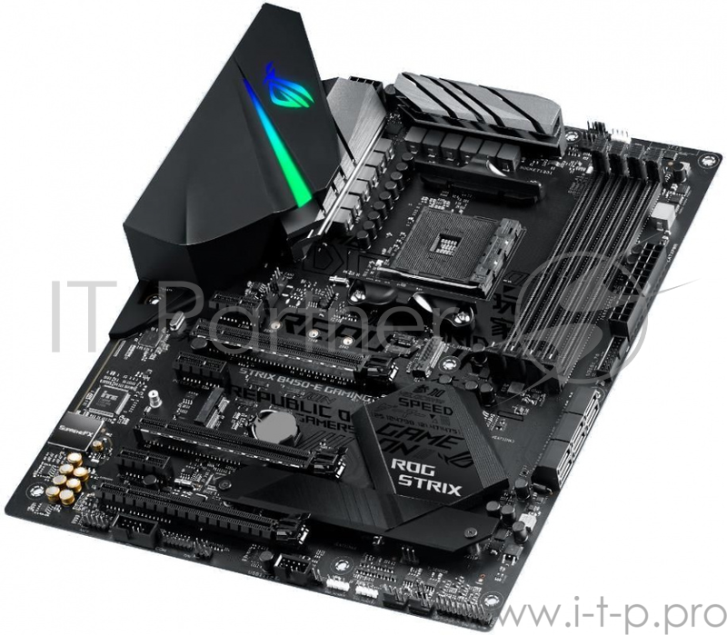 Материнская плата Asus ROG STRIX B450-E GAMING Soc-AM4 AMD B450 4xDDR4 ATX AC`97 8ch(7.1) GbLAN RAID+HDMI+DP