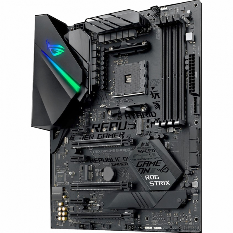 Материнская плата Asus ROG STRIX B450-E GAMING Soc-AM4 AMD B450 4xDDR4 ATX AC`97 8ch(7.1) GbLAN RAID+HDMI+DP