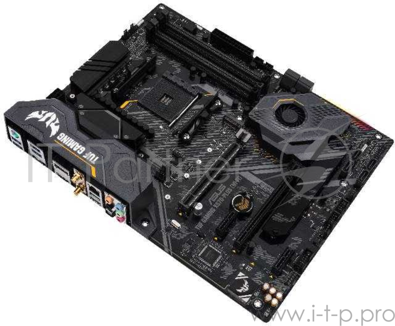 Материнская плата Asus TUF GAMING X570-PLUS (WI-FI) Soc-AM4 AMD X570 4xDDR4 ATX AC`97 8ch(7.1) GbLAN RAID+HDMI+DP
