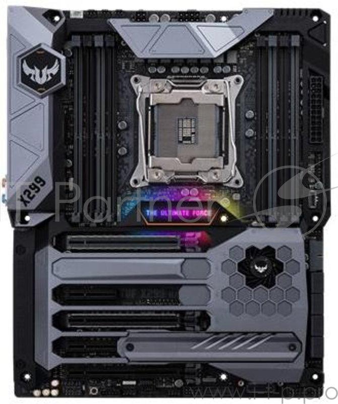 Мат. плата ASUS TUF X299 MARK 1 <S2066, iX299, 4*DDR4, 3*PCIe 3.0x16, 3PCIe 3.0x1, SATA3, Vlan, HDMI, DP, 2xUSB3.0, ATX, Retail>
