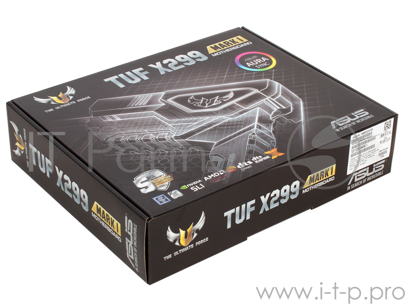 Мат. плата ASUS TUF X299 MARK 1 <S2066, iX299, 4*DDR4, 3*PCIe 3.0x16, 3PCIe 3.0x1, SATA3, Vlan, HDMI, DP, 2xUSB3.0, ATX, Retail>