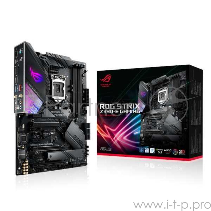 Материнская плата Asus ROG STRIX Z390-E GAMING Soc-1151v2 Intel Z390 4xDDR4 ATX AC`97 8ch(7.1) GbLAN RAID+HDMI+DP