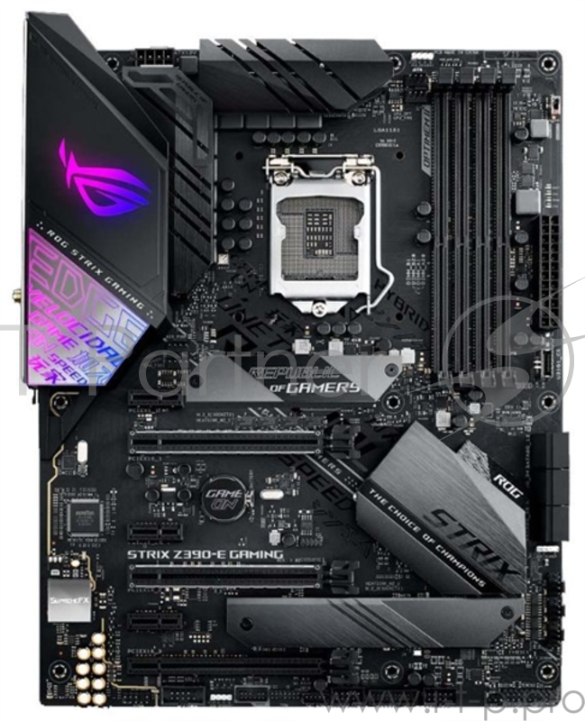 Материнская плата Asus ROG STRIX Z390-E GAMING Soc-1151v2 Intel Z390 4xDDR4 ATX AC`97 8ch(7.1) GbLAN RAID+HDMI+DP