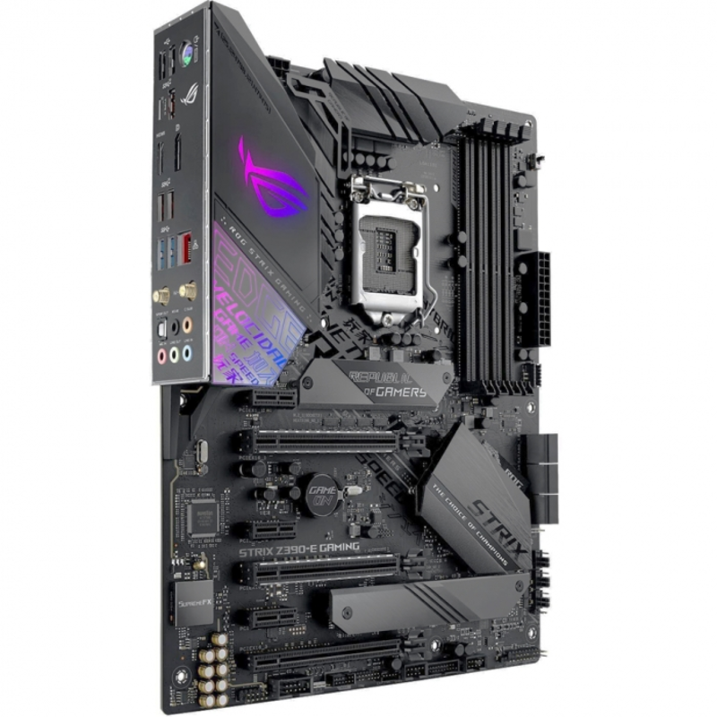 Материнская плата Asus ROG STRIX Z390-E GAMING Soc-1151v2 Intel Z390 4xDDR4 ATX AC`97 8ch(7.1) GbLAN RAID+HDMI+DP