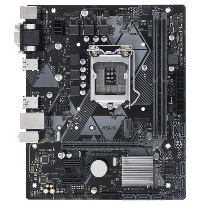 Материнская плата Asus PRIME B365M-K Soc-1151v2 Intel B365 2xDDR4 mATX AC`97 8ch(7.1) GbLAN+VGA+DVI
