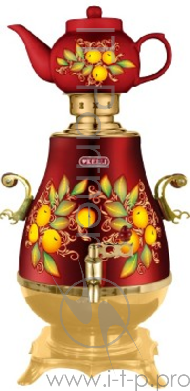 Электрический самовар с заварочным чайником KELLI KL-1323. Обьем 4 л. Заварной чайник 0,9 л. Раздельная нагревательная система. Кнопки вкл./выкл.Функция автоматического кипячения и поддержания температуры. Закрытый нагревательный элемент.Надежный мет