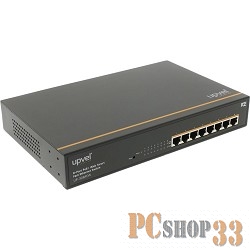 Сетевое оборудование UPVEL UP-308FEW Управляемый 8-портовый PoE+ коммутатор до 30Вт на порт (металлический корпус, крепление для монтажа в стойку, Maximum PoE Output Power: 140W)