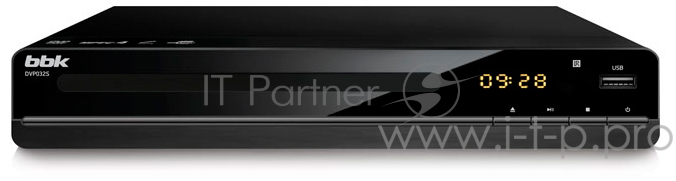 DVD-проигрыватель BBK DVР 032 S (black) (черный, поддержка форматов MP3, WMA, OGG, MPEG4, DivX, XviD, VideoCD, SVCD, HDCD, JPEG, Picture CD)
