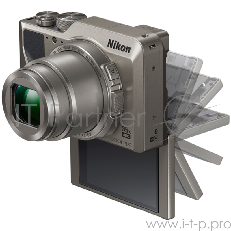Фотоаппарат Nikon Coolpix A1000 Silver <16.0Mp, 35x zoom, 4K, SD, USB, 3.0>