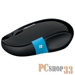 Оптическая мышь Microsoft Sculpt Comfort Mouse H3S-00002, беспров., 3кн.+скр., черно-синий (Bluetooth)