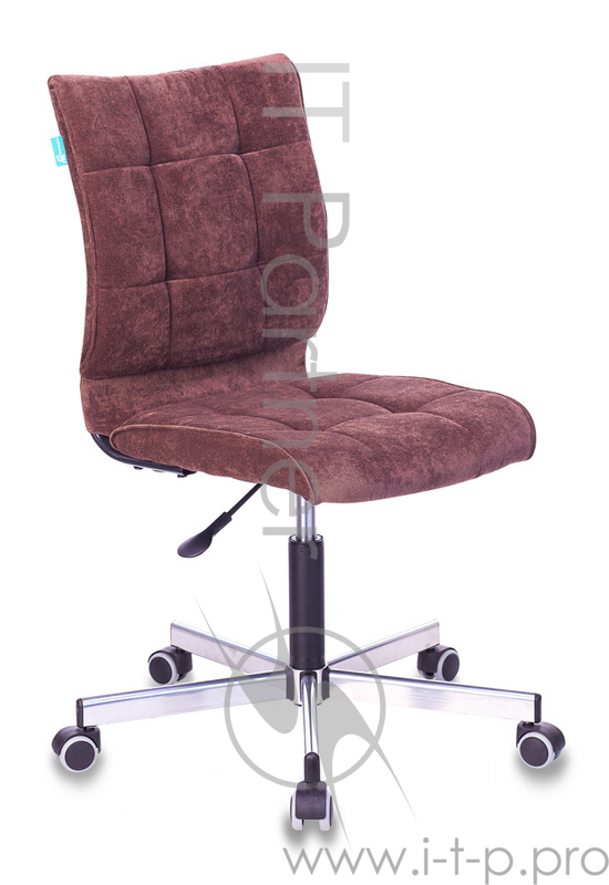 Кресло Бюрократ CH-330M/LT-10 без подлокотников темно-коричневый Light 10 крестовина металл