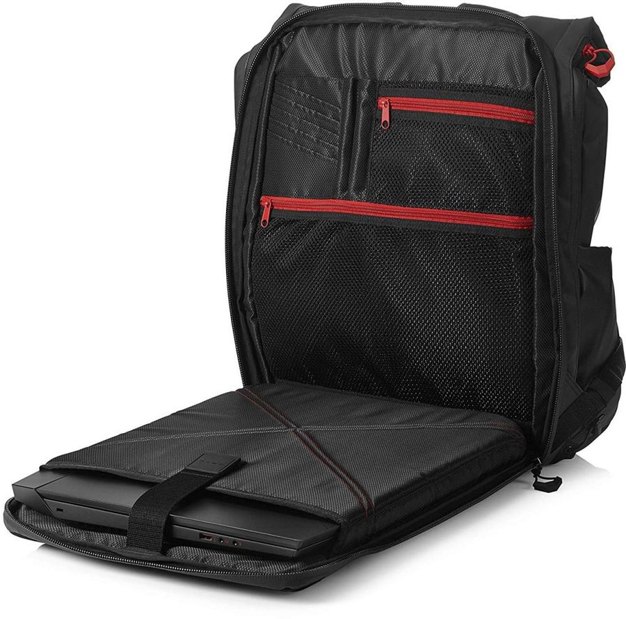 Рюкзак для ноутбука 17.3 HP OMEN X Transceptor Backpack черный/красный (3KJ69AA)
