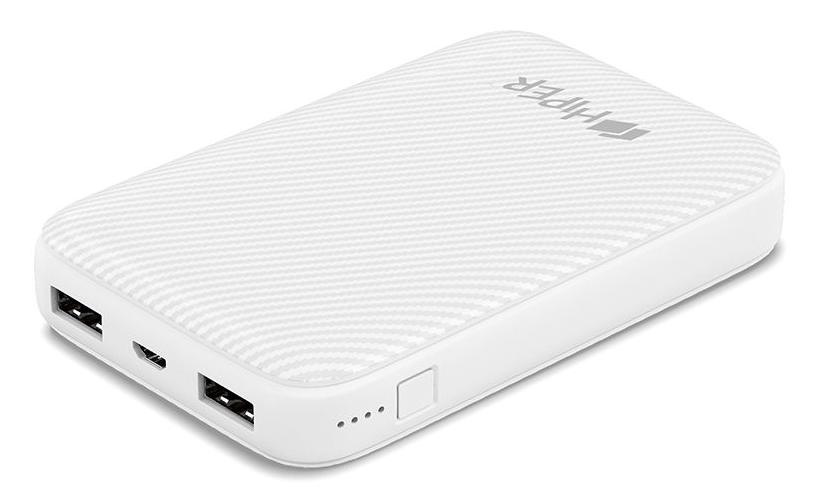 Мобильный аккумулятор Hiper SPX10000 Li-Pol 10000mAh 3A+3A+2A белый 2xUSB