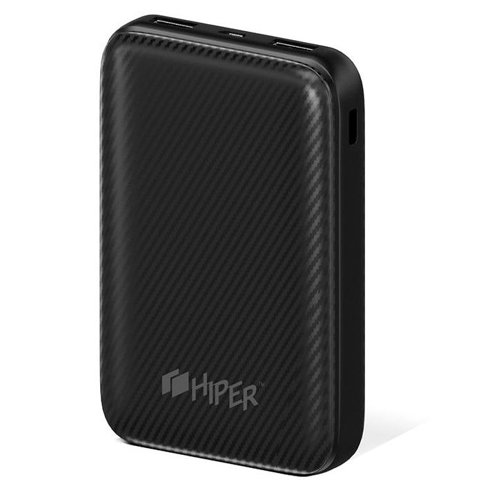 Мобильный аккумулятор Hiper SPX10000 Li-Pol 10000mAh 3A+3A+2A черный 2xUSB