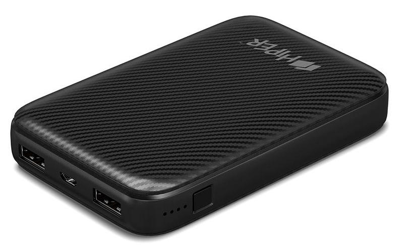 Мобильный аккумулятор Hiper SPX10000 Li-Pol 10000mAh 3A+3A+2A черный 2xUSB