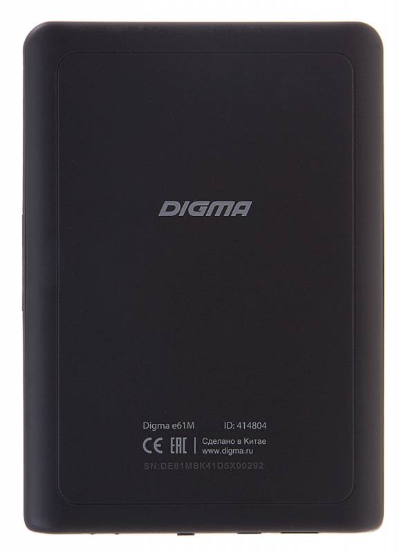 Электронная книга Digma E61M 6 E-Ink Carta 800x600 600MHz/4Gb/microSDHC черный