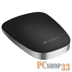 Оптическая мышь Logitech T630 Ultrathin Touch Mouse 910-003836, беспров., 1сенсор.кн., черно-серебр. (Bluetooth)