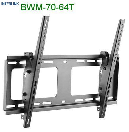 Настенное крепление для дисплея диагональю 37-70. VESA: 200х200-600х400 мм. Глубина: 53 мм. Наклон: +5/-10°. Монтаж: настенный. Материал: сталь. Макс