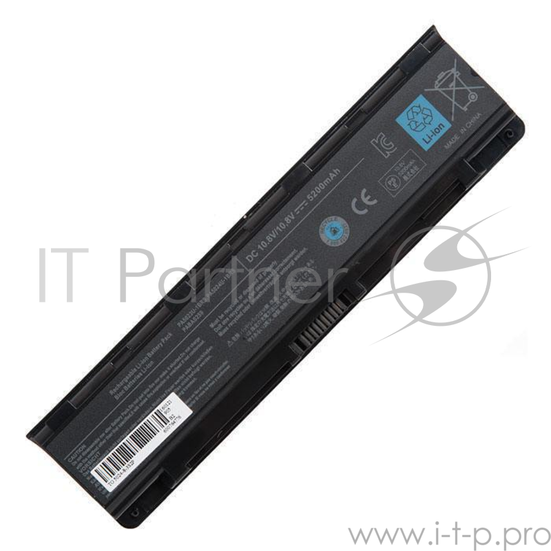 Аккумулятор для Toshiba Satellite C800, 10.8V, 5200mAh