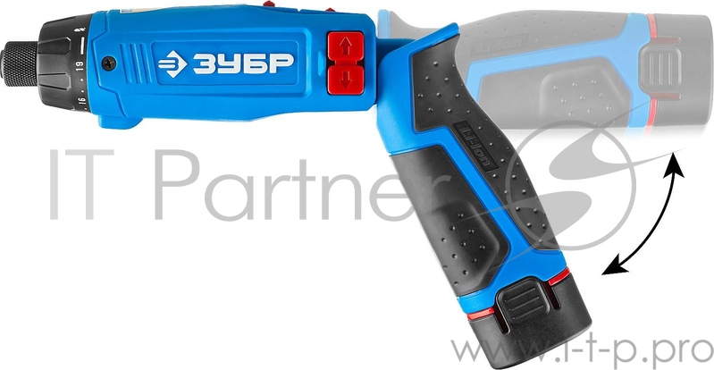 Дрель, Шуруповерт ЗУБР ЗО-7.2-Ли КН Отвертка трансформер ЗО-7.2-Ли КН {аккум, Li-Ion, 7.2 В, 270/870 об/мин, 1,5 а/ч, 2 скорости}