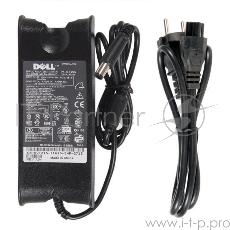 Блок питания DELL 19.5V, 4.62А, 90W