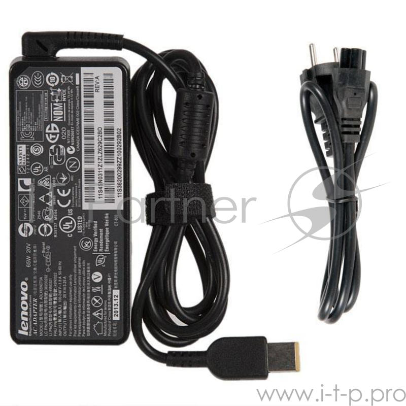 Блок питания Lenovo 20V 3.25A, 65W, G400, G500