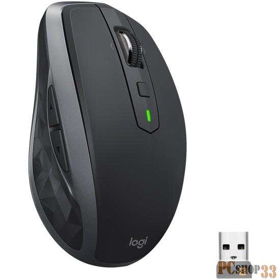 Оптическая мышь Logitech MX Anywhere 2S 910-005153, беспров., 5кн.+скр., черный (USB, Bluetooth)