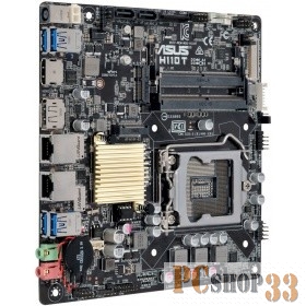 Материнская плата ASUS H110T RTL {LGA1151, H110, 2DDR4 , HDMI+DP, GbLAN SATA Mini-ITX SODIMM}
