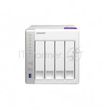 Дисковый массив QNAP D4 Сетевое хранилище, 4 Hot-Swap tray w/o HDD, Dualcore CPU AL-212 1,7GHz, 1GB DDR3, 2xGbE, 3xUSB 3,0