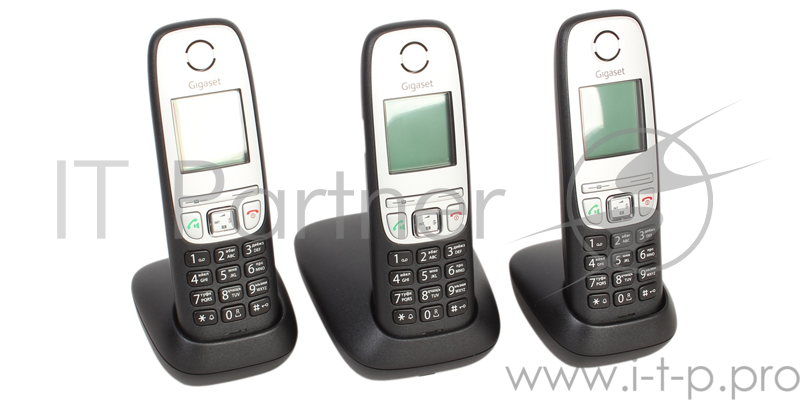 Телефон Gigaset A415 TRIO RUS Black/SILVER