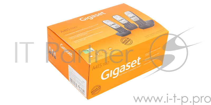 Телефон Gigaset A415 TRIO RUS Black/SILVER