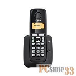 Телефон Gigaset A220 Black (трубка с ЖК диспл., База) стандарт-DECT