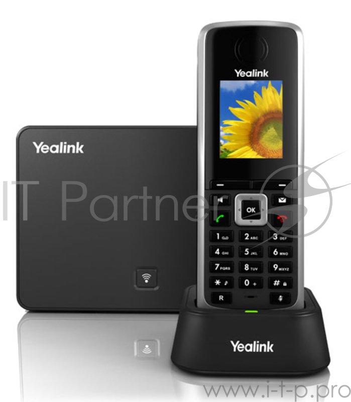 VoIP-телефон YEALINK W52P DECT Беспроводной телефон (база+трубка) HD звук, до 5 аккаунтов, цветной LCD-дисплей 1.8