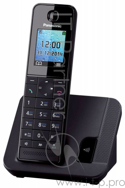 Телефон Panasonic KX-TGH210RUB (черный) {АОН, Caller ID,
