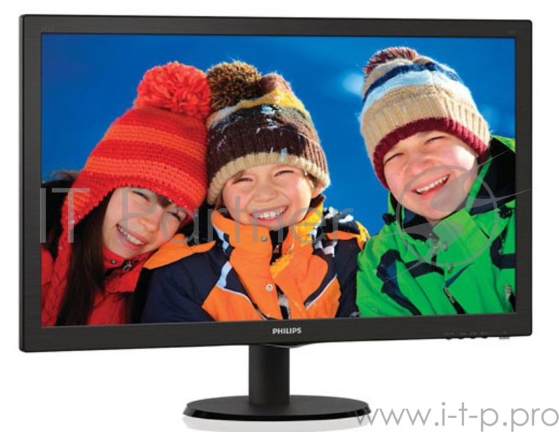 Монитор 27 PHILIPS 273V5LSB/00(01) Black (LED, LCD, Wide, 1920x1080, 5 ms, 170°/160°, 300 cd/m, 10M:1, +DVI)