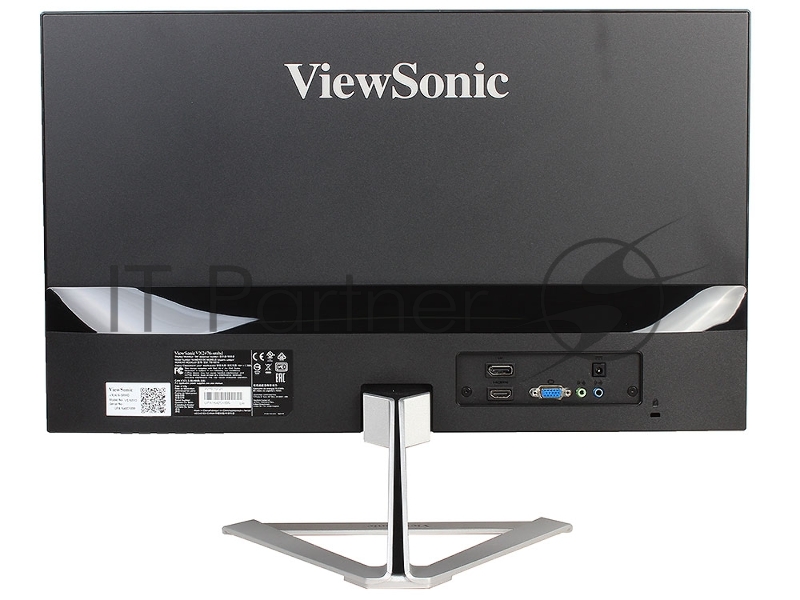 Монитор 27 Viewsonic VX2776-SMHD Black-Silver (IPS, LED, 1920x1080, 4 ms, 178°/178°, 250 cd/m, 80M:1, +HDMI, +DisplayPort, +MM)