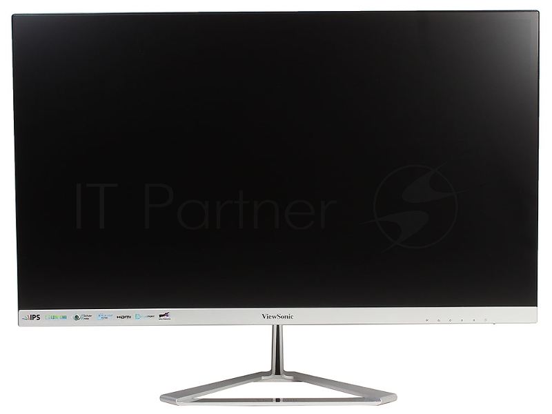 Монитор 27 Viewsonic VX2776-SMHD Black-Silver (IPS, LED, 1920x1080, 4 ms, 178°/178°, 250 cd/m, 80M:1, +HDMI, +DisplayPort, +MM)