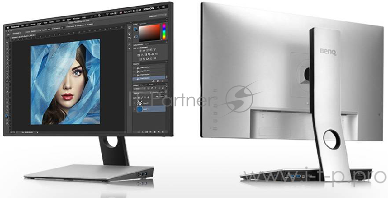 МОНИТОР 27 BenQ PD2710QC Black-Silver с поворотом экрана (IPS, LED, 2560x1440, 5 ms, 178°/178°, 350 cd/m, 20M:1, +HDMI, +DisplayPort, +Mini DisplayPort, +USB Type-C)