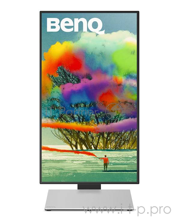 МОНИТОР 27 BenQ PD2710QC Black-Silver с поворотом экрана (IPS, LED, 2560x1440, 5 ms, 178°/178°, 350 cd/m, 20M:1, +HDMI, +DisplayPort, +Mini DisplayPort, +USB Type-C)