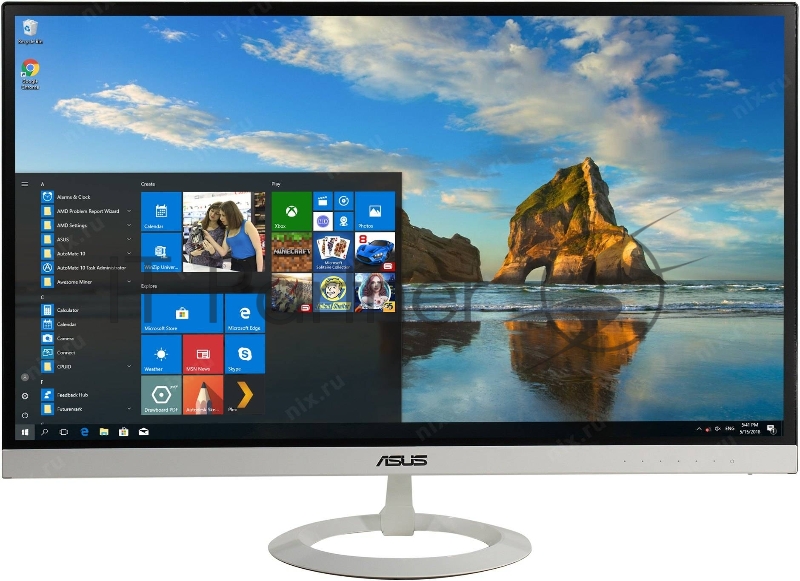 МОНИТОР 27 ASUS VZ279HE-W Black/White (IPS, LED, Wide, 1920x1080, 5ms, 178°/178°, 250 cd/m, 100,000