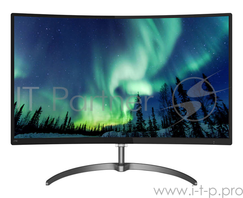 Монитор 27 Philips 278E8QJAB изогнутый 1920x1080 VA W-LED 16:9 4ms VGA HDMI DP 20M:1 178/178 250cd FlickerFree Black
