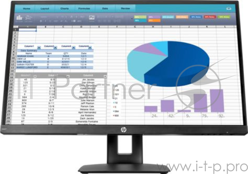 Монитор HP VH27ип матрицы экрана TFT IPS разрешение 1920x1080 (16:9) подключение: VGA, HDMI, DisplayPort яркость 250 кд/м2 контрастность 1000:1